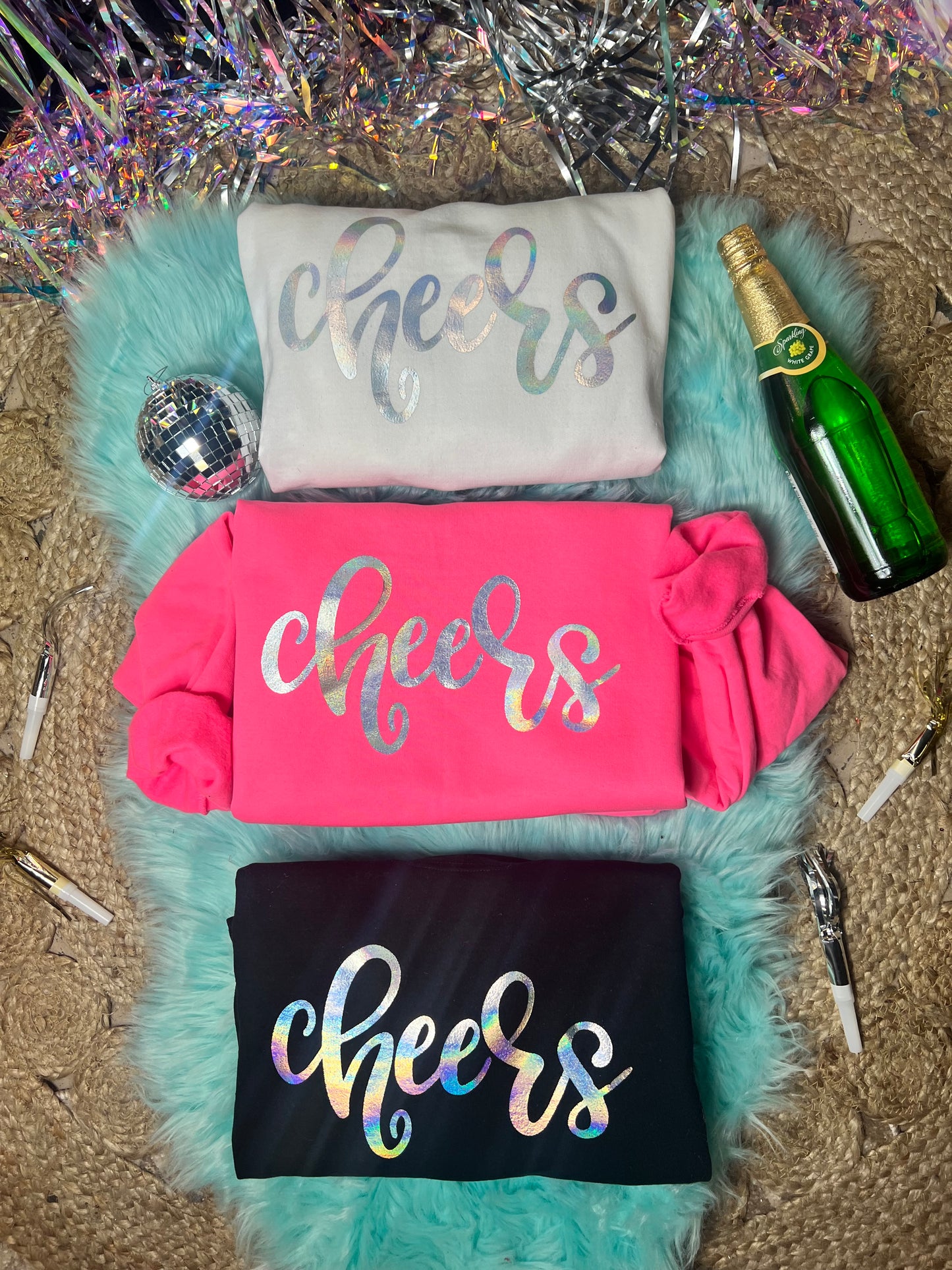 Cheers New Years FOIL Sweatshirt