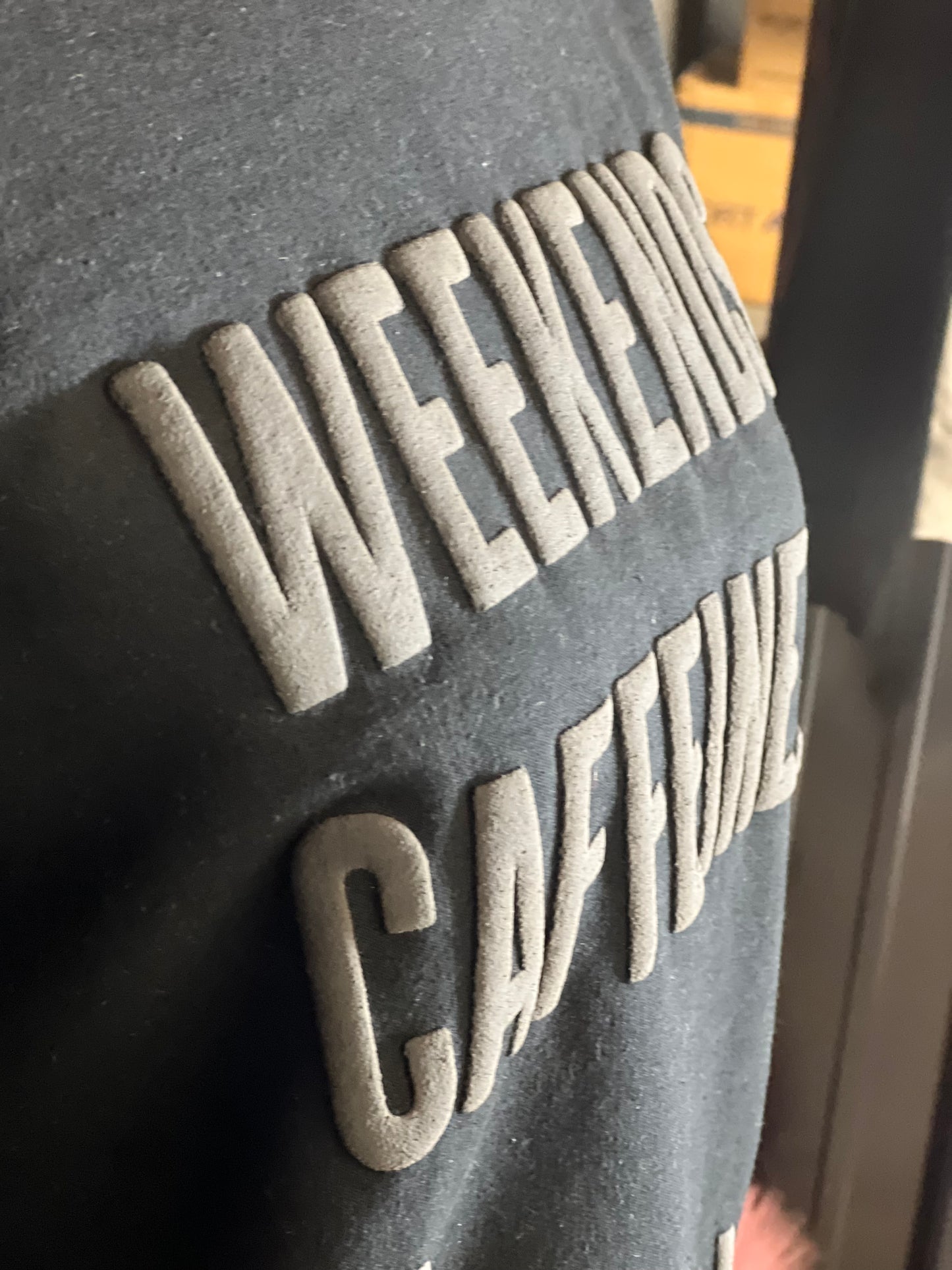 Weekends Caffeine Baseball Sweatshirt