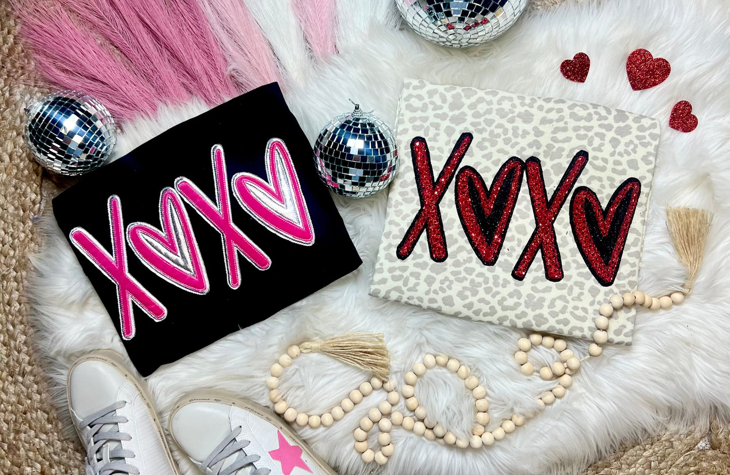 XOXO Embroidery Applique Tee